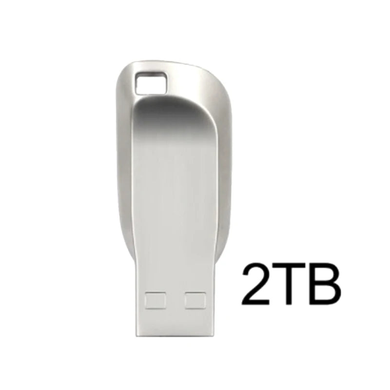 2TB Metal Usb 3.0 Pen Drive 2TB Usb Flash Drives 1TB High Speed Pendrive Waterproof Usb Flash Disk New Upgraded TYPE-C Adapter