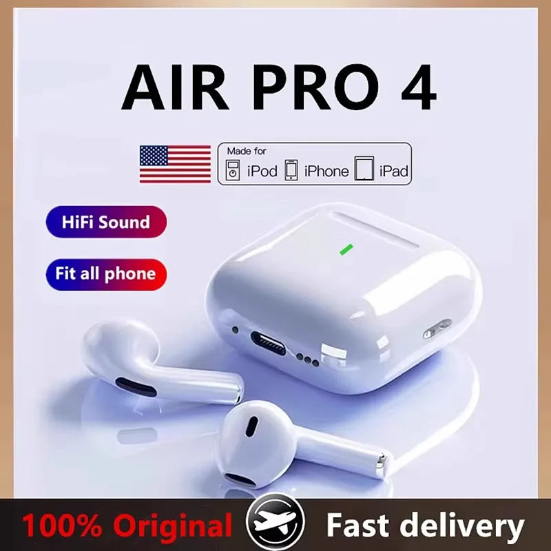 2026 New Air Pro TWS Wireless Bluetooth Earphones Headphones In Ear Earbuds Sports Noise Cancelling Headset for IPhone Android