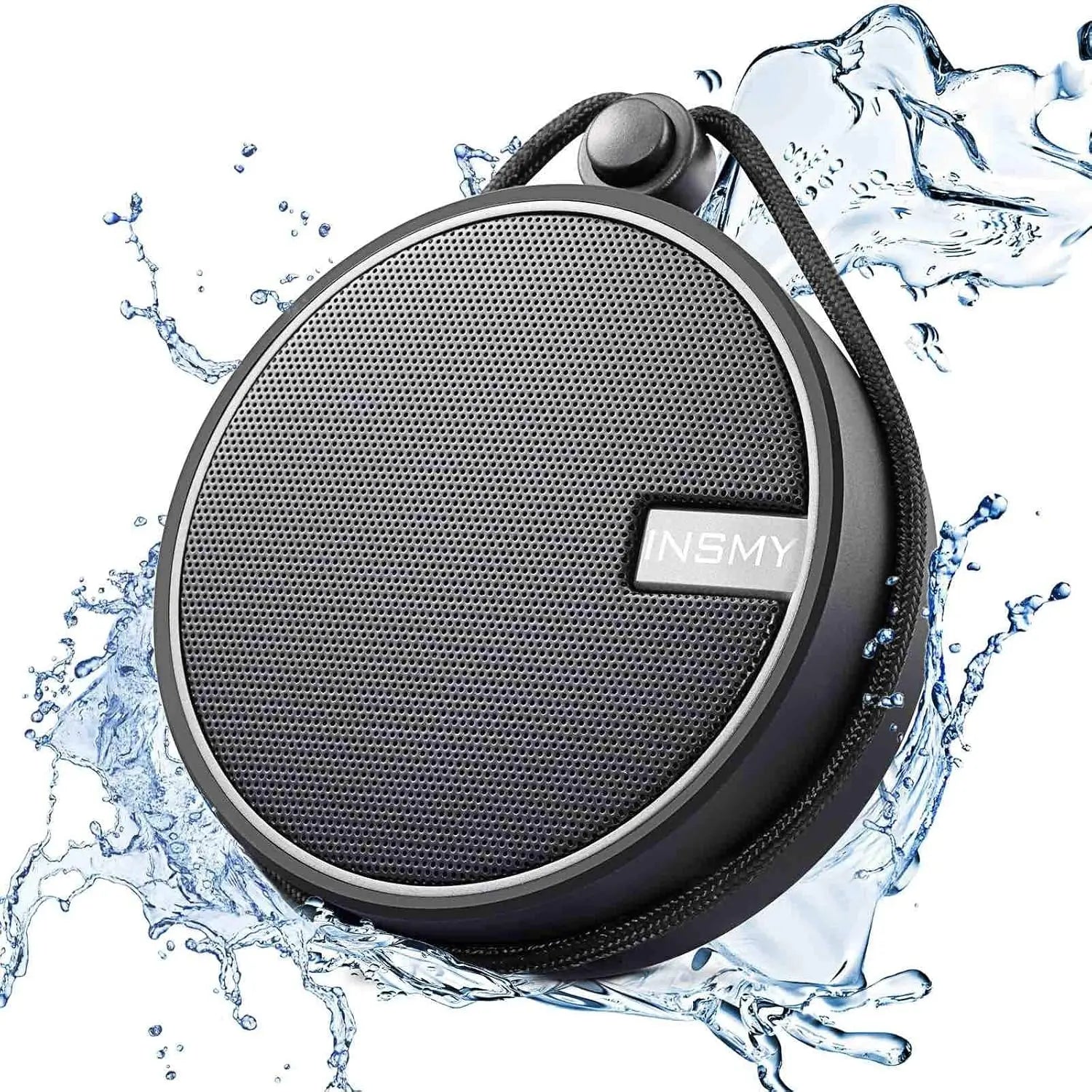 IPX7 Waterproof Bluetooth Speaker, Portable Wireless with Loud Clear Sound, TF Card Support and Suction Cup for Kayak Beach Use