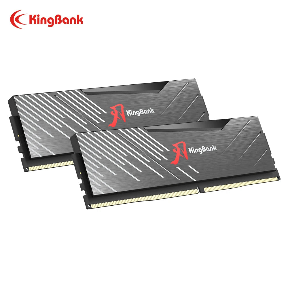 KingBank SoarBlade Ram DDR5 32GB (16GBx2) 6400MHz Hynix M die PC5 Desktop Computer Memoria Ram Compatible with XMP 3.0/AMD EXPO