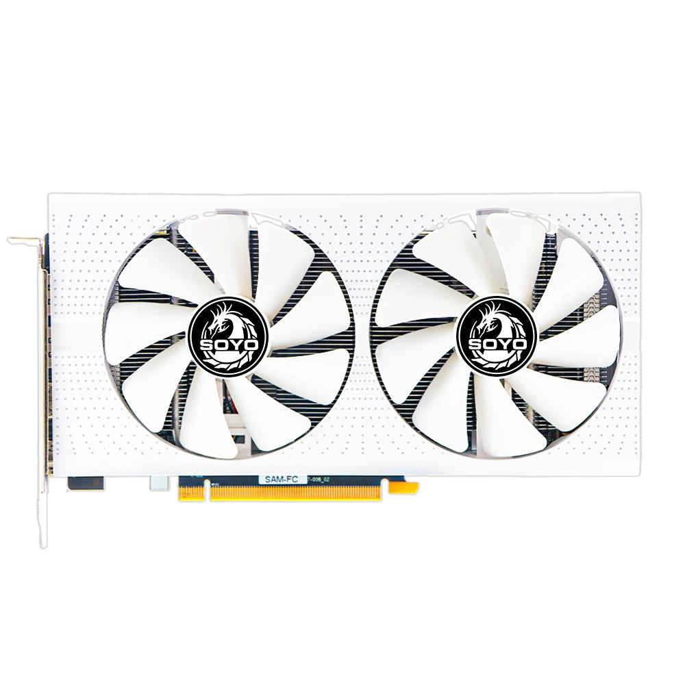 SOYO AMD Radeon RX580 8GB Graphics Card GDDR5 Memory 2048SP 256Bit PCI-E3.0x16 GPU DP DVI for Computer Gaming Video Card