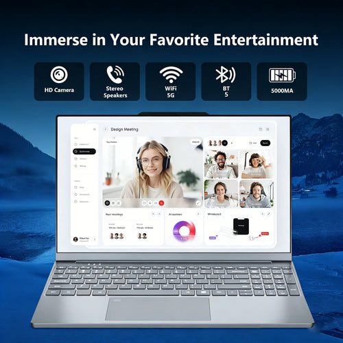 15 inch Windows 11 Pro Laptops Intel Core i9-9900 16GB RAM 1TB SSD Office Gamer Study notebook Computer PC - Electric Storm Store