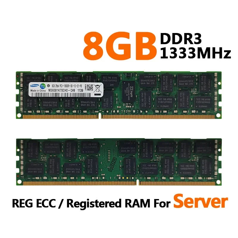 1/2/4PCS Server Memory RAM Samsung Server Memoria DDR3 REG ECC Registered Memory 16GB 8GB 4GB RAM 1866 1600 1333MHz PC3-12800R