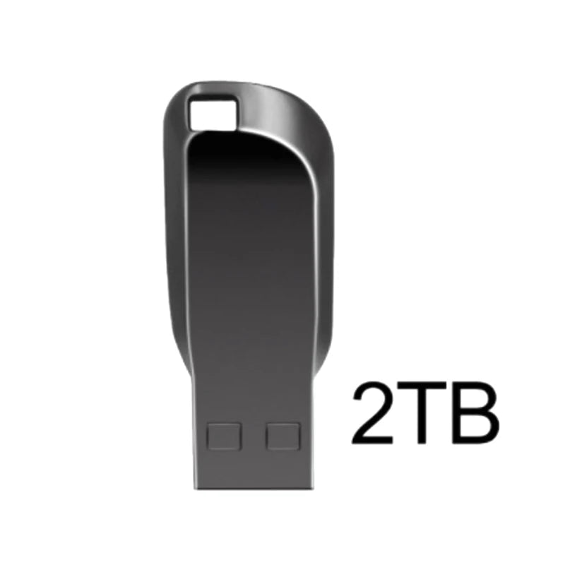 2TB Metal Usb 3.0 Pen Drive 2TB Usb Flash Drives 1TB High Speed Pendrive Waterproof Usb Flash Disk New Upgraded TYPE-C Adapter