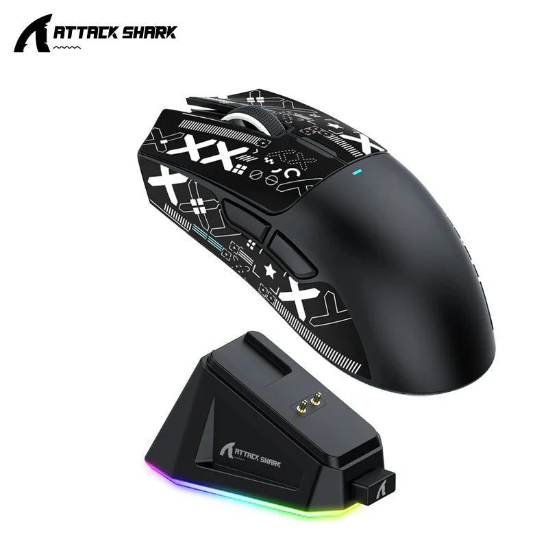 Attack Shark X11 X11SE Wireless Gaming Mouse,1000 Hz,2.4G RGB Optical Mouse,16000 DPI,Ergonomic Computer Mice for PC Laptop Mac