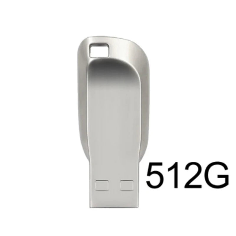 2TB Metal Usb 3.0 Pen Drive 2TB Usb Flash Drives 1TB High Speed Pendrive Waterproof Usb Flash Disk New Upgraded TYPE-C Adapter