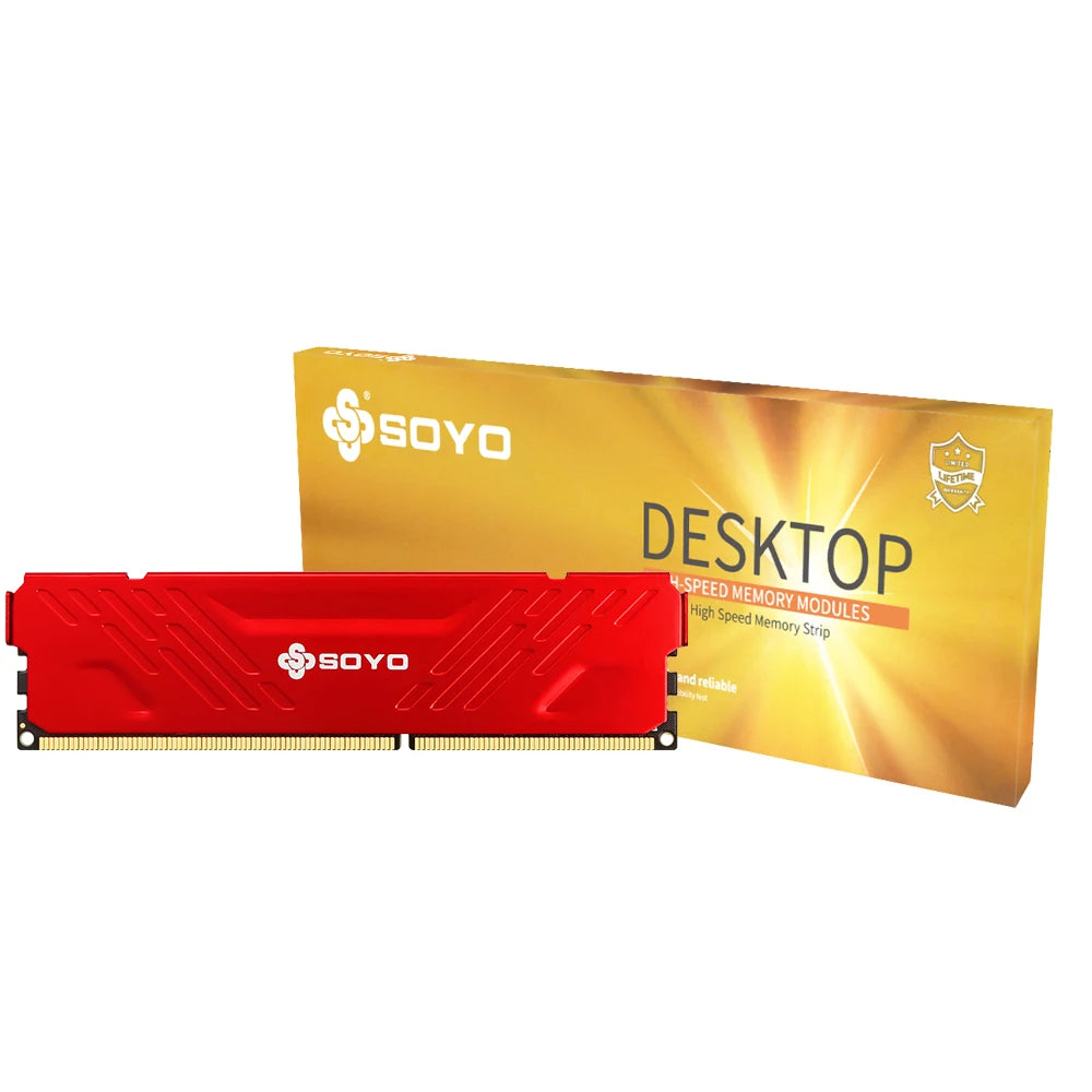 SOYO Memoria Ram DDR3 8GB Desktop 1600 Mhz DIMM Memory Ram For Intel & AMD 64Bit 240Pin