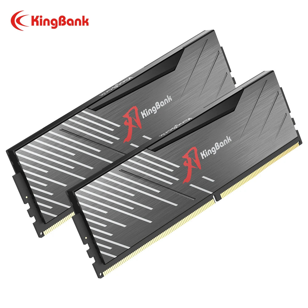 KingBank SoarBlade Ram DDR5 32GB (16GBx2) 6400MHz Hynix M die PC5 Desktop Computer Memoria Ram Compatible with XMP 3.0/AMD EXPO