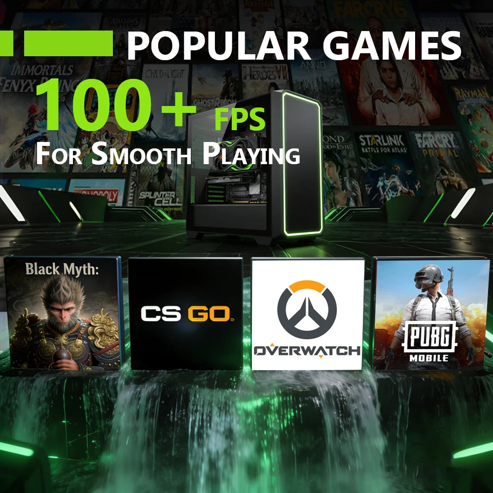 AIBOMAN GPU RTX 5060 8GB GDDR7 3840cuda HDMI+DP PCI Express X16 5.0 145W Graphics Cards