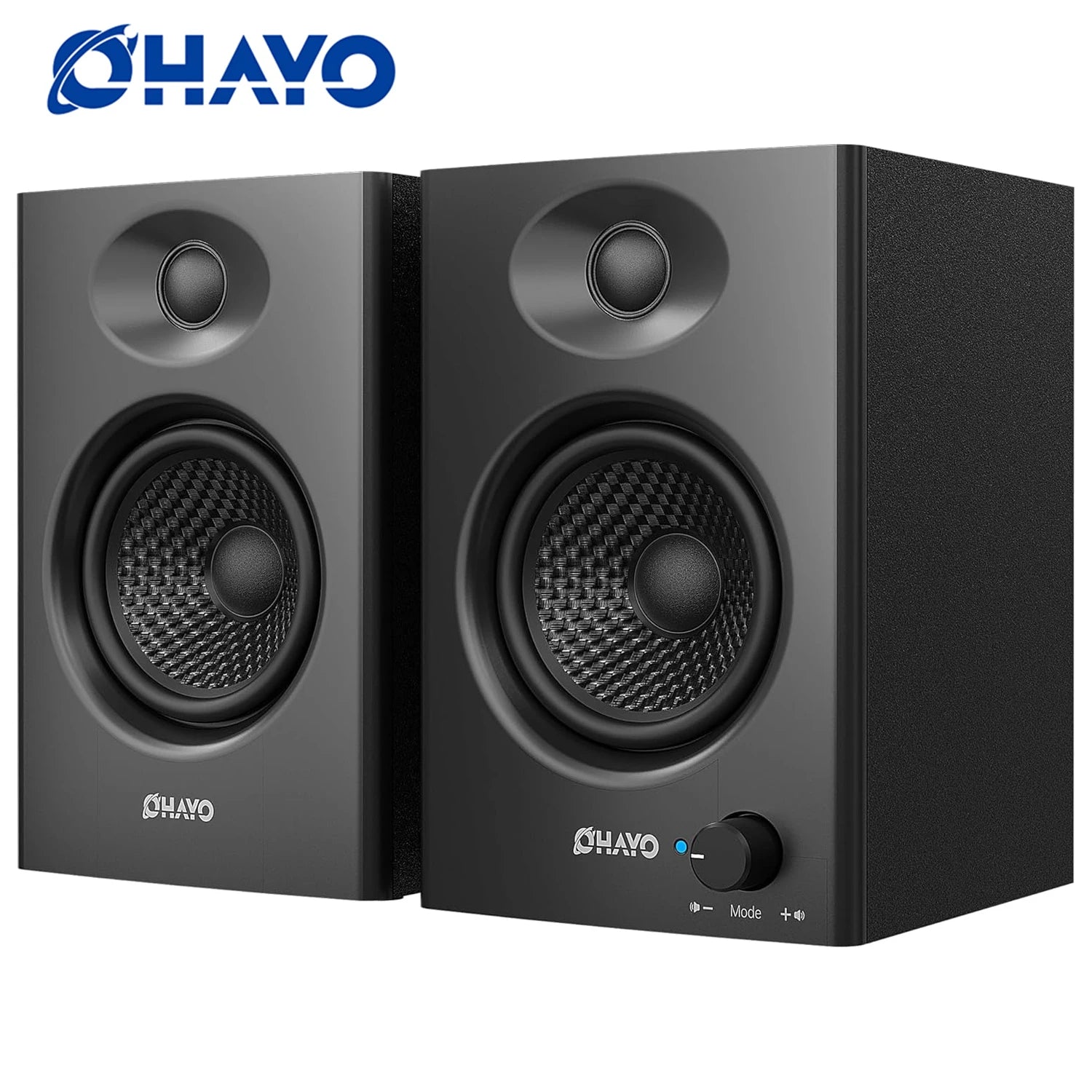 OHAYO 60W computer speakers by Storm Store with Bluetooth 5.3, stereo 2.0 speakers for desktop or laptop with aux and RCA input