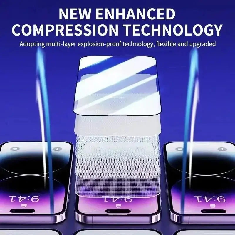 2Pcs Premium Screen Protector for iPhone 17 16 15 14 13 12 11 Pro Max Tempered Glass Full Cover Easy Install Auto-Dust Privacy