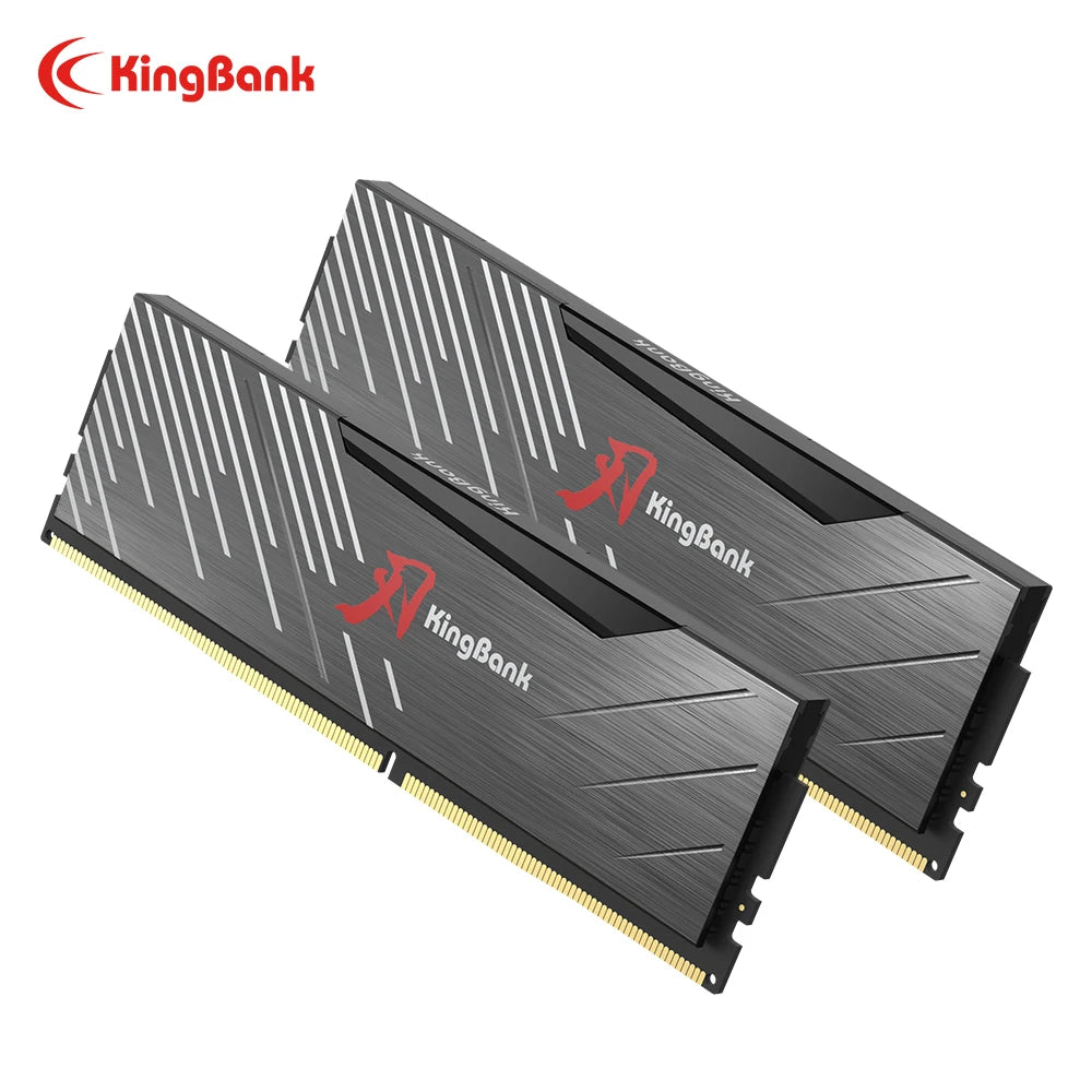 KingBank SoarBlade Ram DDR5 32GB (16GBx2) 6400MHz Hynix M die PC5 Desktop Computer Memoria Ram Compatible with XMP 3.0/AMD EXPO