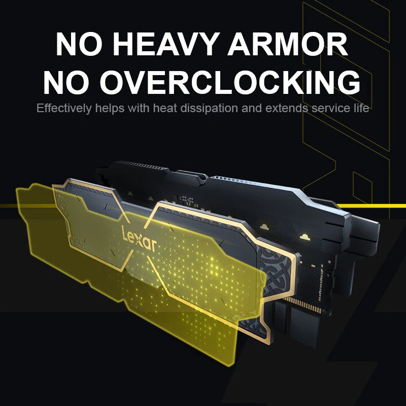 Lexar THOR OC DDR5 RAM 16GBx2 6000MHz CL36 Gaming Computer Memory Intel XMP 3.0 & AMD EXPO Overclocking Memorys for PC