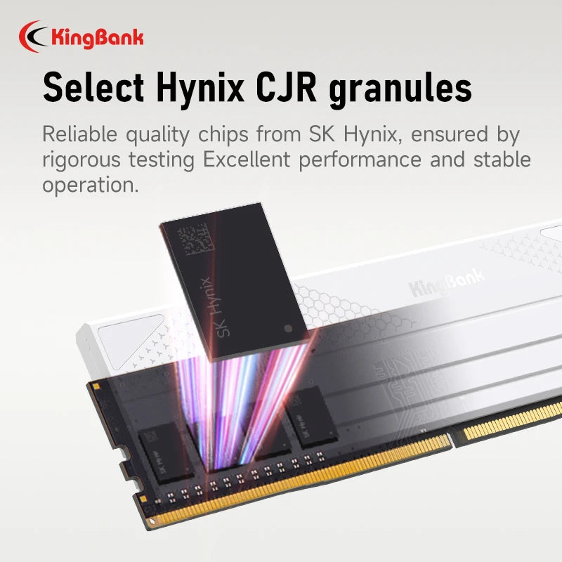 KingBank SoarBlade KFXW DDR4 Series DIMM Memory PC RAMs For Intel & AMD 32GB(16GBx2) 3600MHz Hynix CL16