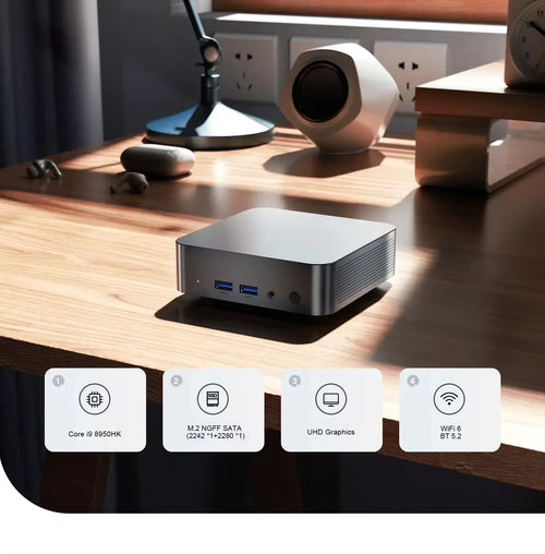 2026 MINI PC Core i9 8950HK Core i3 6100U 16GB DDR4 1TB 2TB SSD Windows 11 Pro Computer Wifi6 UHD Graphics PC Gamer Desktop