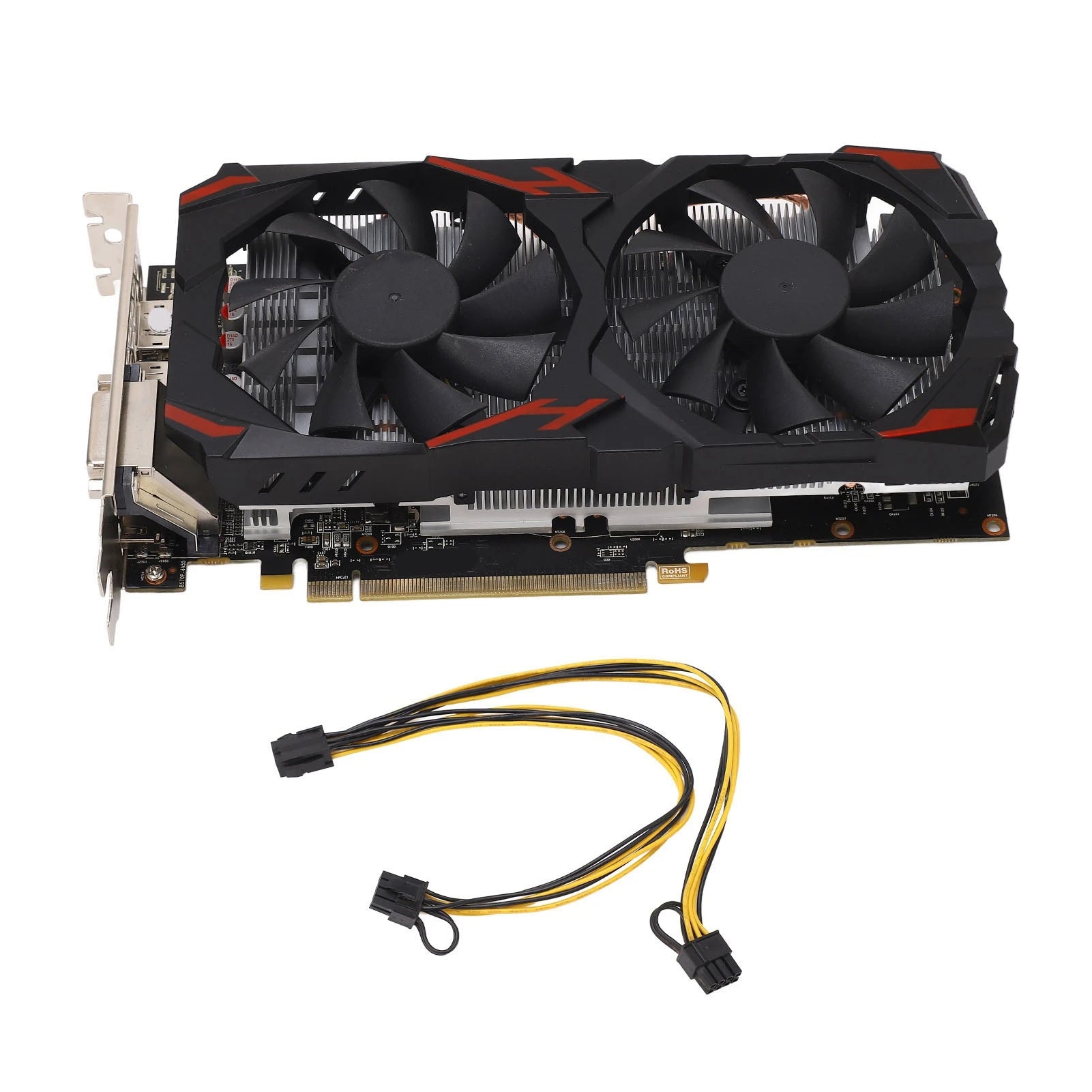 RX 580 8GB 256BIT Computer Gaming Graphics Cards Quiet Plug and Play DDR5 Graphics Card with Dual Fans for Desktop PCs