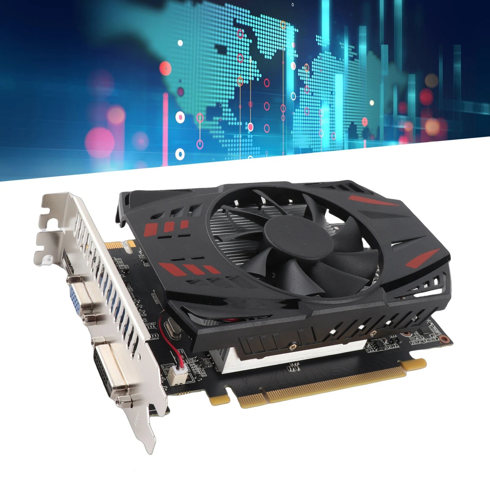 Computer Graphics Card Gaming Graphics Card 128BIT GDDR5 2560x1600 Computer Graphics Card for Office Gaming