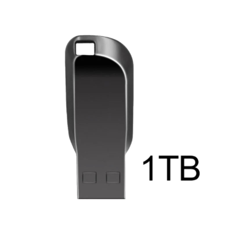 2TB Metal Usb 3.0 Pen Drive 2TB Usb Flash Drives 1TB High Speed Pendrive Waterproof Usb Flash Disk New Upgraded TYPE-C Adapter