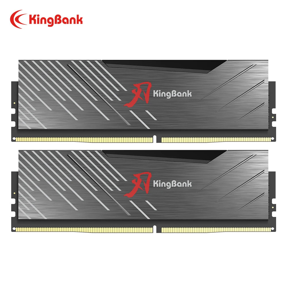 KingBank SoarBlade Ram DDR5 32GB (16GBx2) 6400MHz Hynix M die PC5 Desktop Computer Memoria Ram Compatible with XMP 3.0/AMD EXPO